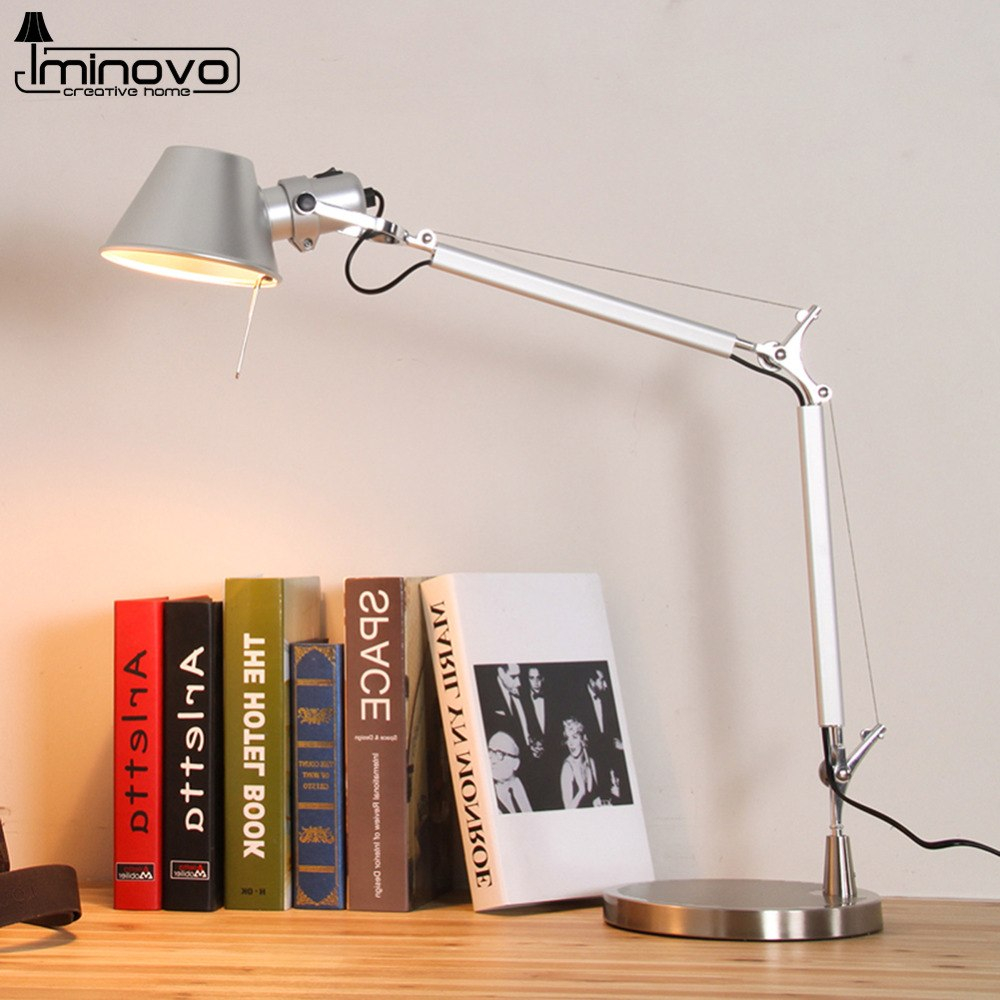 Iminovo Novelty Folding Table Lamp Led Desk Lamps Bedroom Silver intended for proportions 1000 X 1000