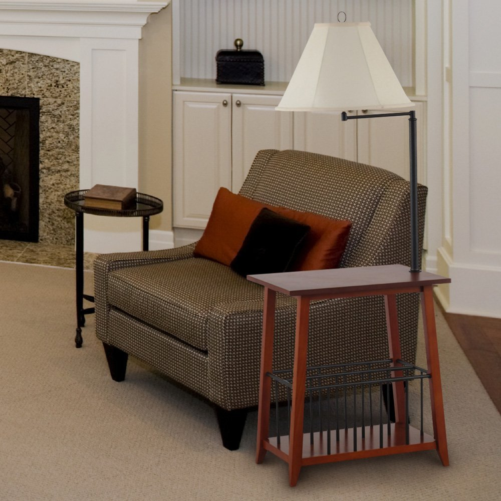 Impressive End Table With Lamp Attached Tables Built In for proportions 1000 X 1000