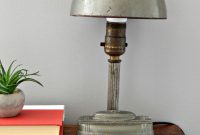 Impressive Metal Antique Desk Lamp Design With Half Moon Metal Shade pertaining to proportions 1496 X 1994