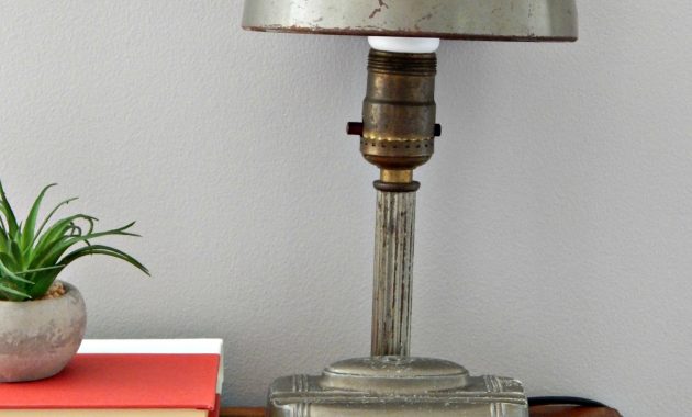 Impressive Metal Antique Desk Lamp Design With Half Moon Metal Shade pertaining to proportions 1496 X 1994