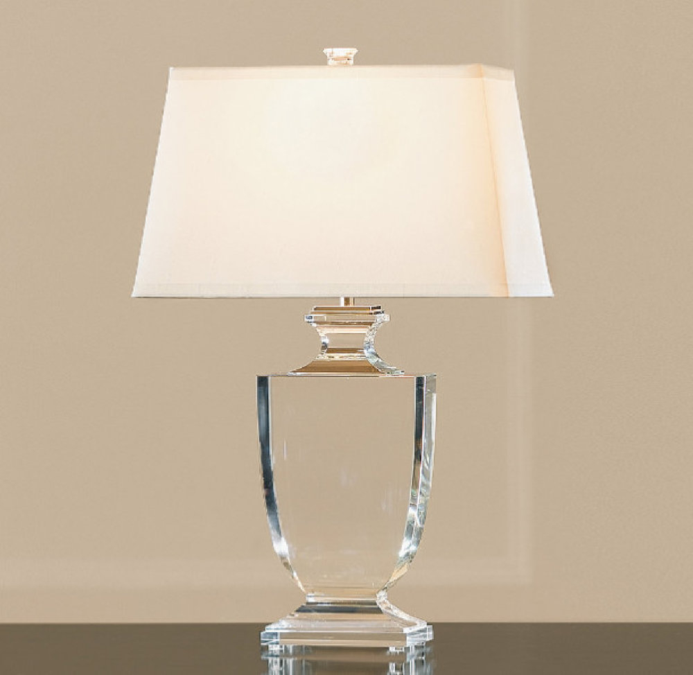 Improved Crystal Base Table Lamps Trophy White Lamp With Empire with size 1000 X 974