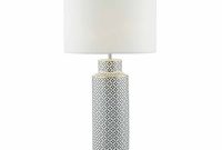 Inas Black And White Patterned Ceramic Table Lamp Base with measurements 1000 X 1000