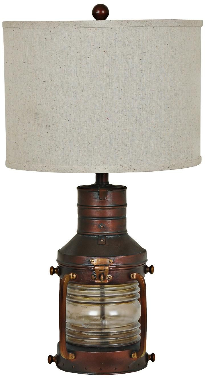 Industrial Lantern Table Lamp With Night Light Style 2v218 regarding measurements 720 X 1332