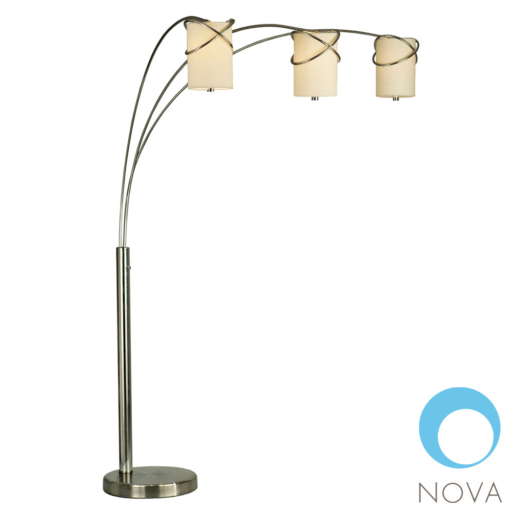 Internal 3 Light Arc Floor Lamp Nova Metropolitandecor within sizing 1000 X 1000