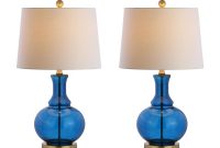 Jonathan Y Lavelle 25 In Cobalt Bluebrass Gold Glass Table Lamp pertaining to dimensions 1000 X 1000