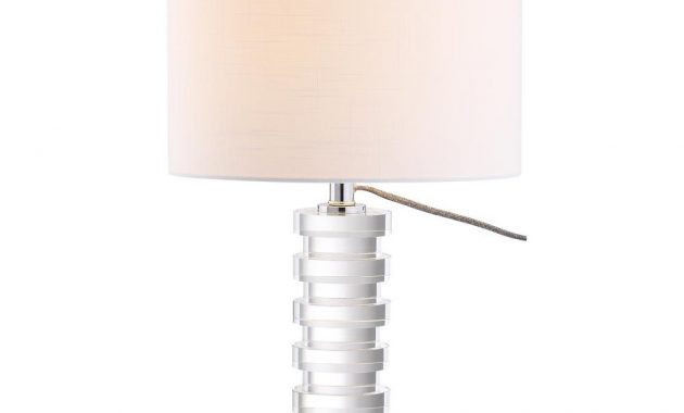 Jonathan Y Sasha 25 In Crystal Table Lamp Clear Jyl5020a The inside proportions 1000 X 1000