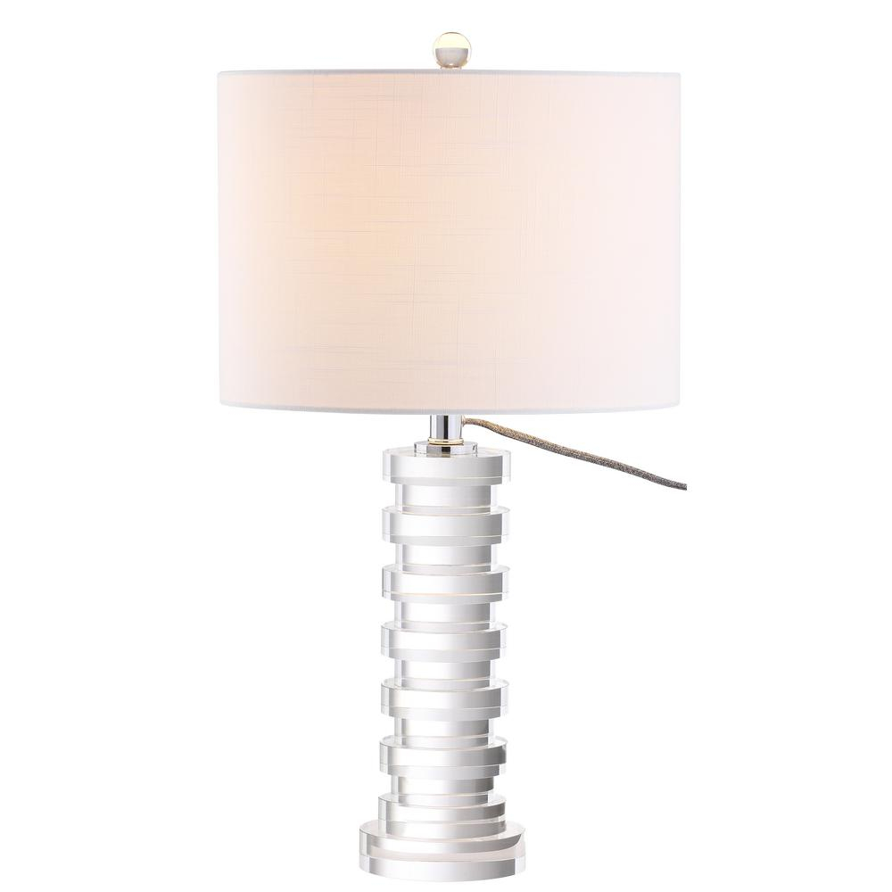 Jonathan Y Sasha 25 In Crystal Table Lamp Clear Jyl5020a The inside proportions 1000 X 1000