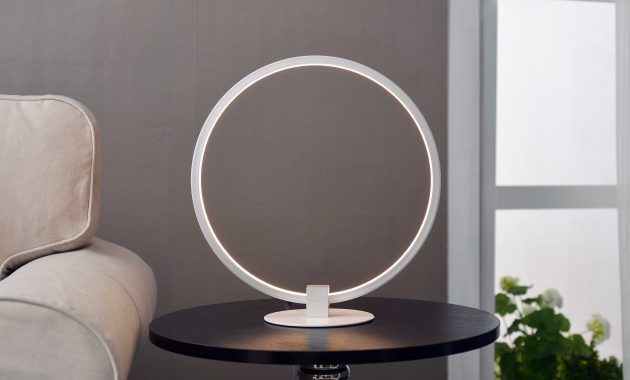 Kenroy Home Aurora White Led Table Lamp Ke32888wh throughout sizing 4764 X 3507