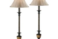 Kenroy Home Emily 30 In Crackled Bronze Buffet Lamp Set 2 Pack with dimensions 1000 X 1000