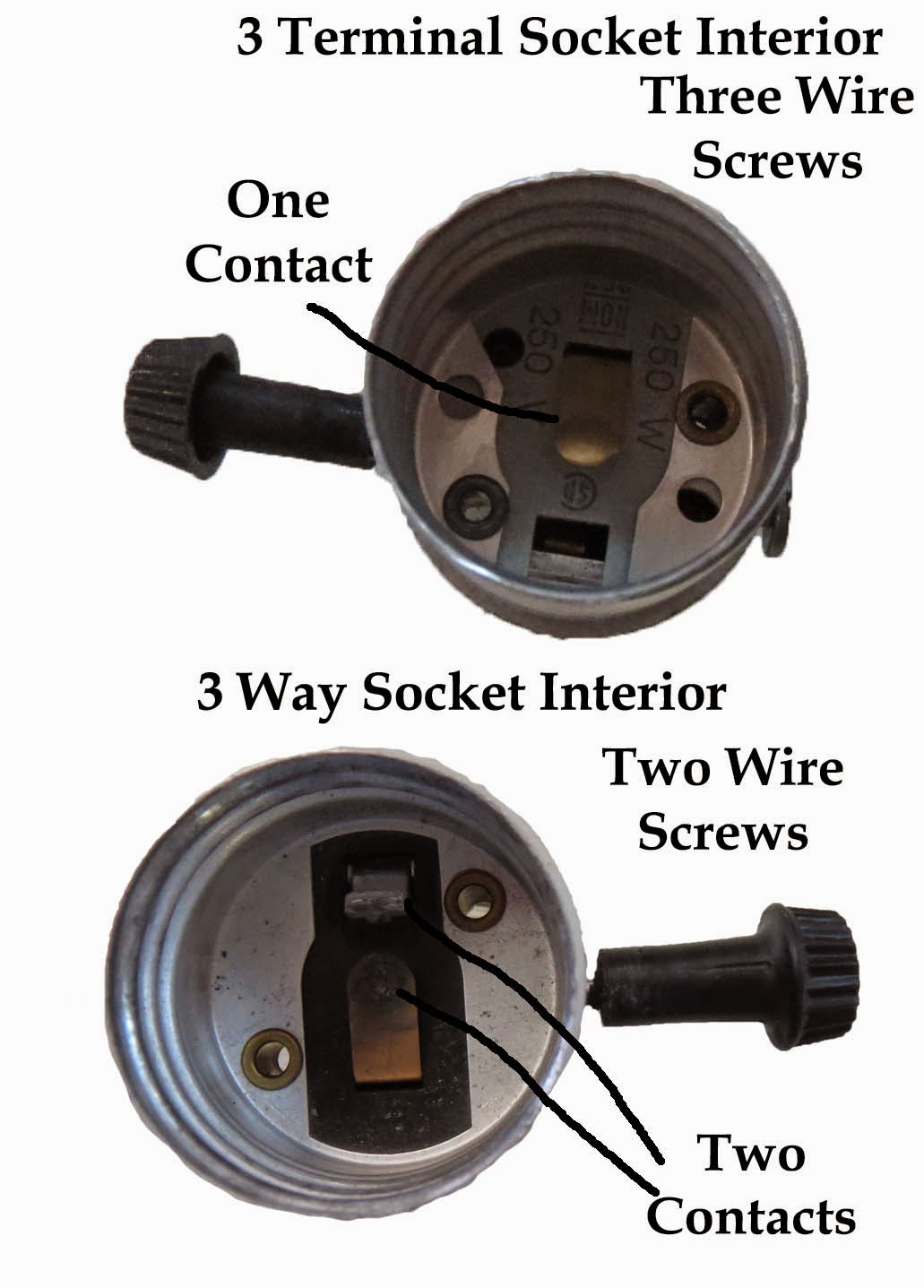 Lamp Parts And Repair Lamp Doctor 3 Way Sockets Vs 3 Terminal with proportions 1031 X 1437