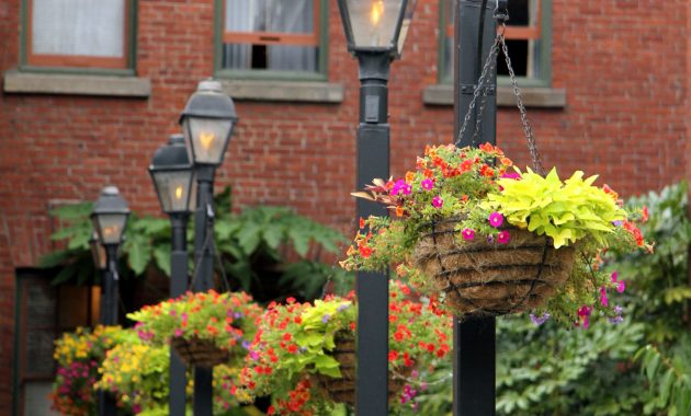 Lamp Posts With Hanging Baskets Oh Yes Ideas For Our New Home intended for measurements 2304 X 3456