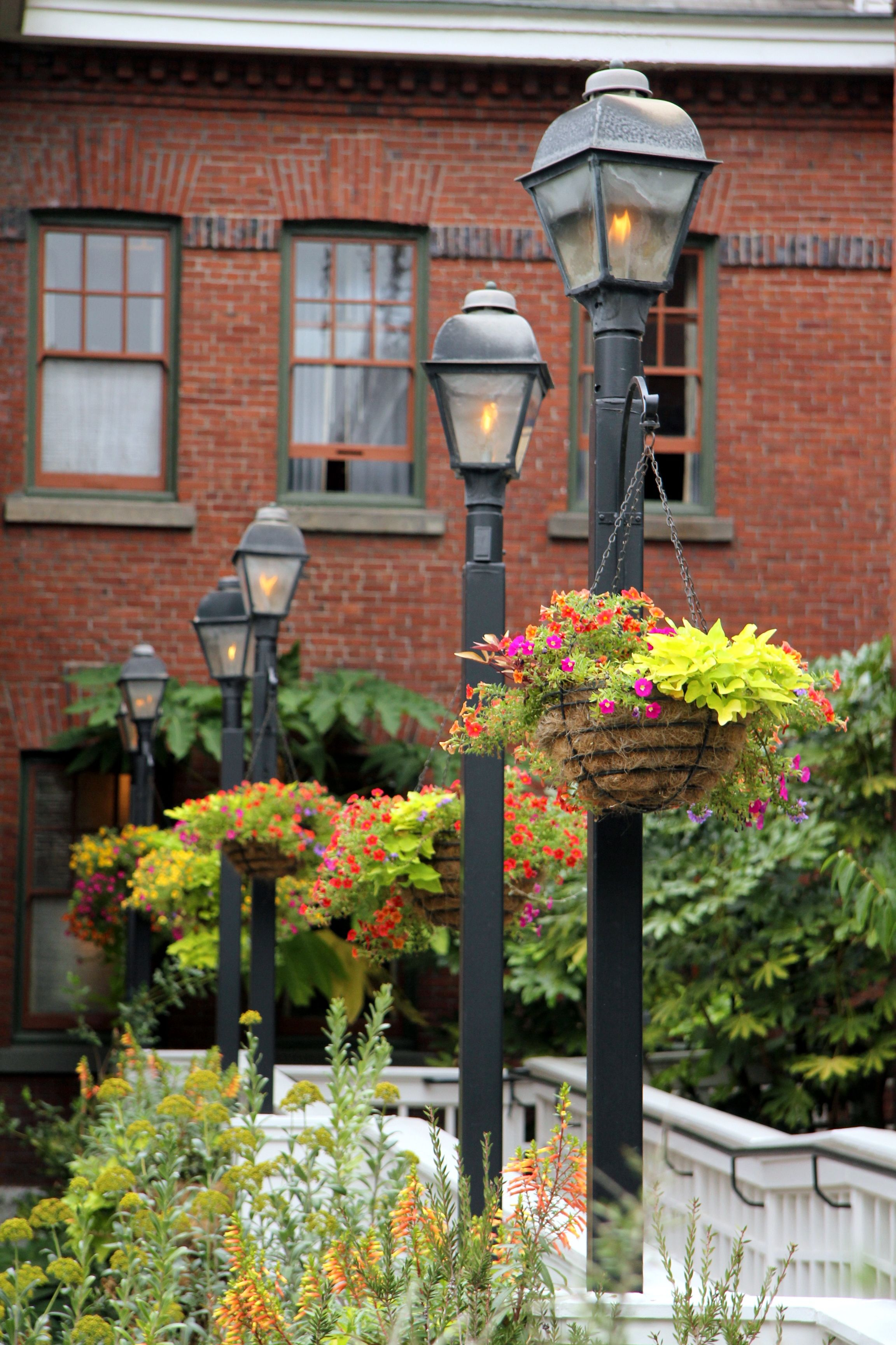 Lamp Posts With Hanging Baskets Oh Yes Ideas For Our New Home intended for measurements 2304 X 3456