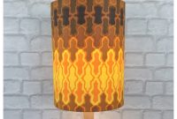 Lamp Shade Extra Tall Vintage Retro 60s Barkcloth Retro68 for dimensions 1200 X 1200