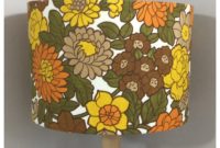 Lamp Shade Original Vintage 60s 70s Flowery Fabric Retro68 with regard to dimensions 1200 X 1200