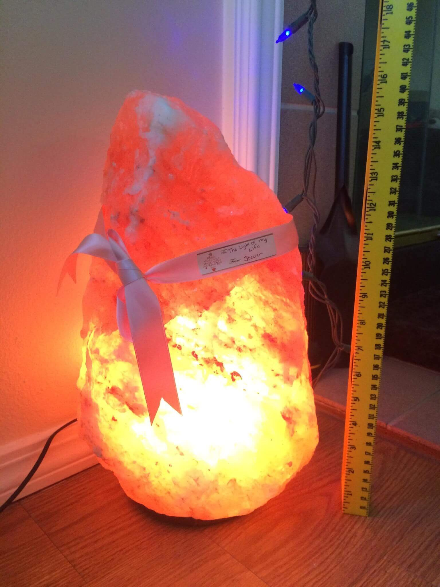 Large Himalayan Salt Lamp The First Thing Our Guests Notice regarding measurements 1536 X 2049