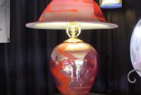 Large Red Table Lamp Kalish Glass Design with measurements 1200 X 1600