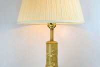 Large Vintage Ceramic Table Lamp With Yellow Flowers regarding proportions 1000 X 1500