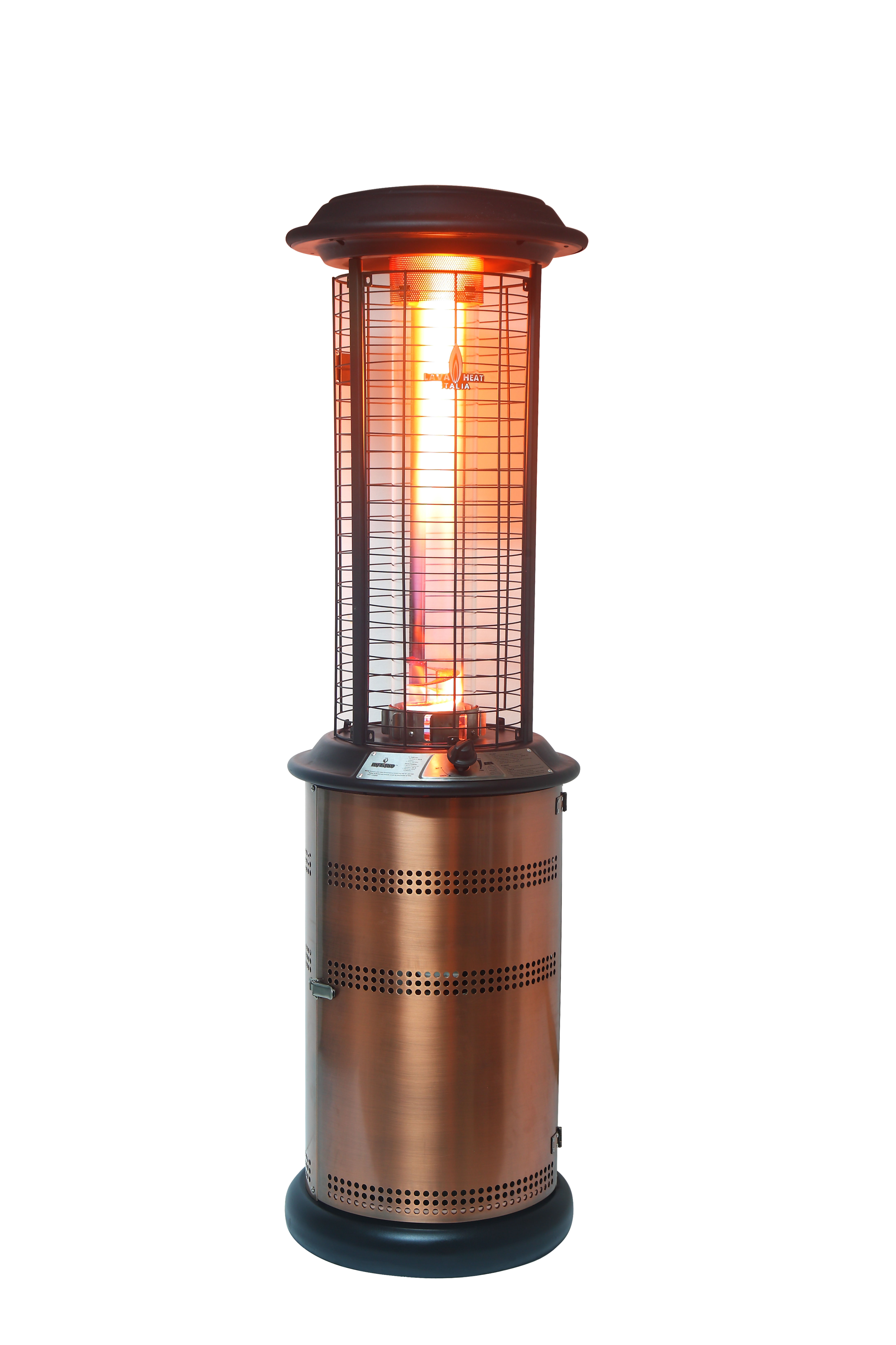 Lava Heat Italia Patio Heater Milano Propane 36000 Btu Brushed with dimensions 4991 X 7488