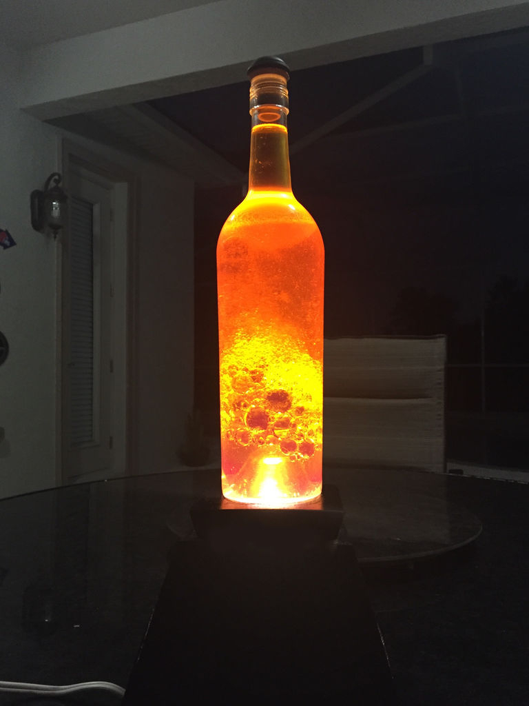 Lava Lamp From A Wine Bottle 7 Steps With Pictures with regard to measurements 768 X 1024