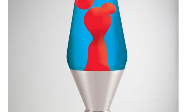 Lava Lamp With Red Lava Blue Liquid And Silver Base Httpwww intended for measurements 950 X 1200