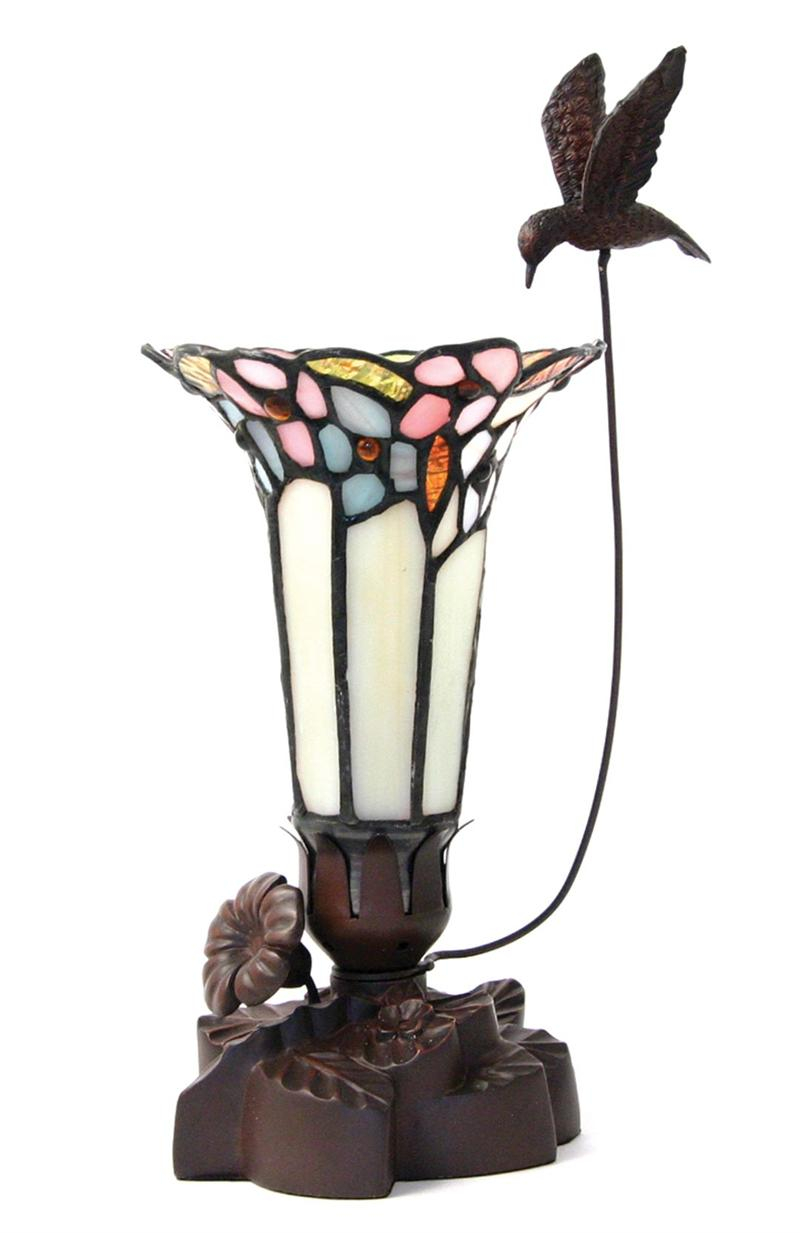 Light Of Remembrance Pink Tiffany Style Lamp With Hummingbird throughout proportions 800 X 1233