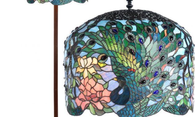 Light Peacock Floor Lamp Photo Tiffany Glass Art In Your Home within sizing 1200 X 1500