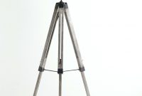 Light Wooden Tripod Lamp With Grey Shade For Home Large Black for dimensions 1019 X 1385