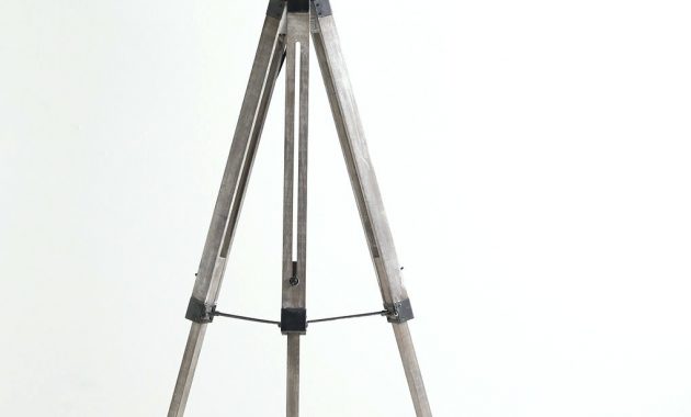 Light Wooden Tripod Lamp With Grey Shade For Home Large Black for dimensions 1019 X 1385