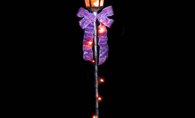 Lighted Halloween Lamp Post within sizing 938 X 938