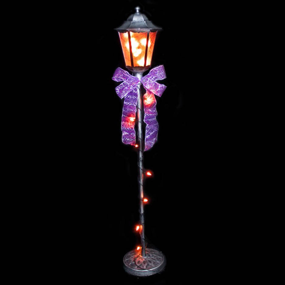 Lighted Halloween Lamp Post within sizing 938 X 938