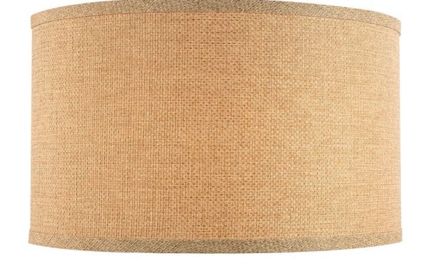 Linen Large Drum Lamp Shade With Spider Assembly 17 Inches Wide pertaining to measurements 1000 X 1000