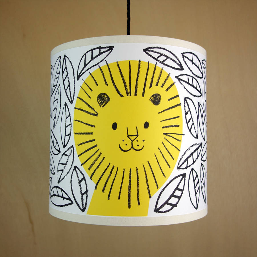 Lion Lampshade Lisa Jones Studio Notonthehighstreet pertaining to sizing 900 X 900