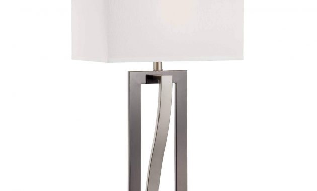 Lite Source Sandro 1 Light Table Lamp Black With Polished Steel As for dimensions 1946 X 1946