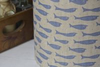 Little Fish Linen Drum Lampshade Lolly Boo Notonthehighstreet regarding measurements 899 X 900