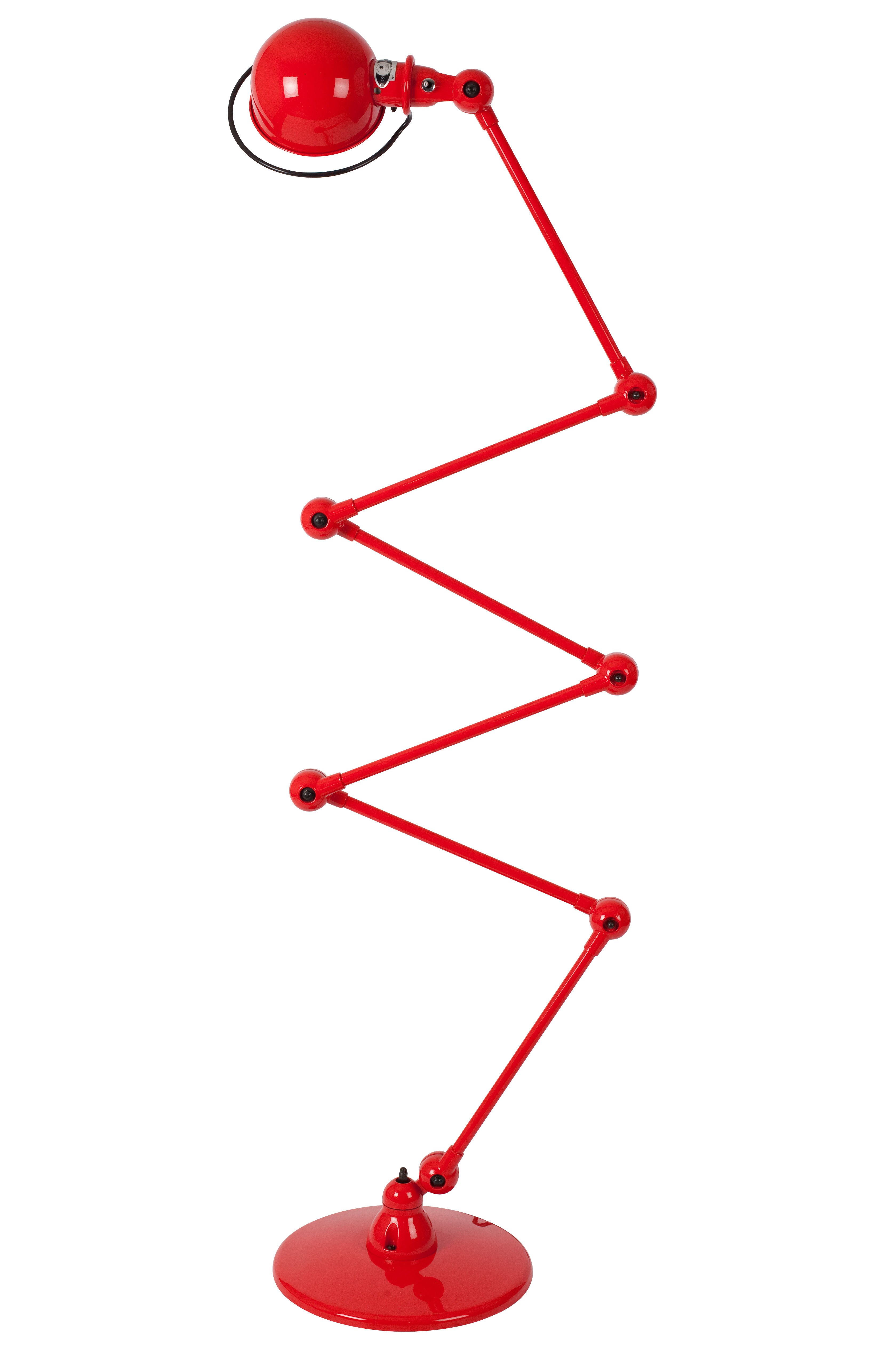 Loft Zigzag Floor Lamp 6 Arms H Max 240 Cm Red Jield Made with regard to dimensions 3360 X 5064