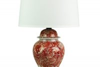 Longwei Traditional Chinese Ginger Jar Table Lamp Featuring A Hand inside dimensions 1100 X 1285