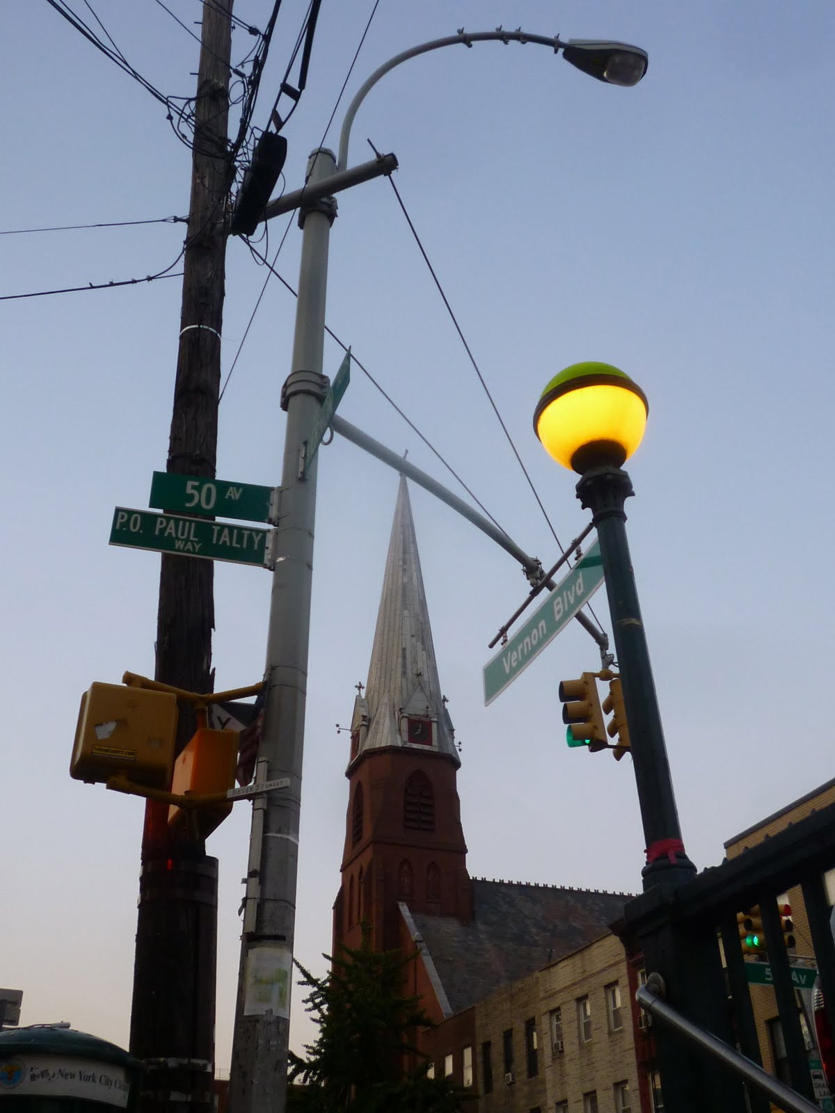 Lost City Telephone Pole Lamp Post Church Steeple Street Sign in dimensions 1200 X 1600