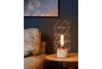 Lucide Rumico Copper Cylinder Cage Table Lamp Ideas4lighting for proportions 1000 X 1000