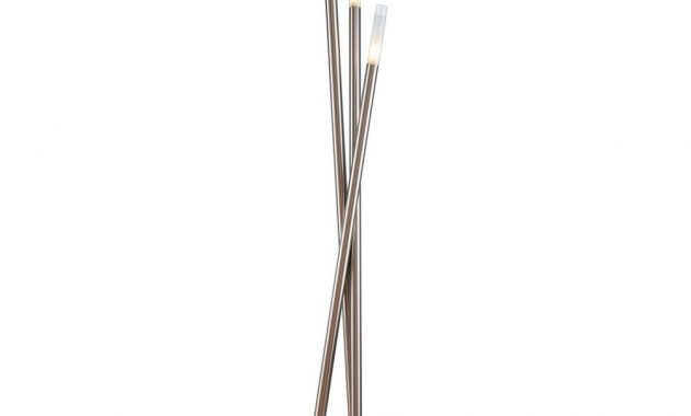 Lumisource 67 In Brushed Silver Indoor Floor Lamp With Frosted within measurements 1000 X 1000