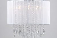 Magnificent White Drum Shade Chandelier With Crystals 15 Remarkable throughout sizing 900 X 900