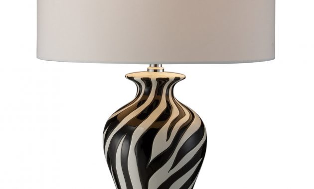 Magnificent Zebra Print Table Lamps And Lighting Modern Target in sizing 1222 X 1800