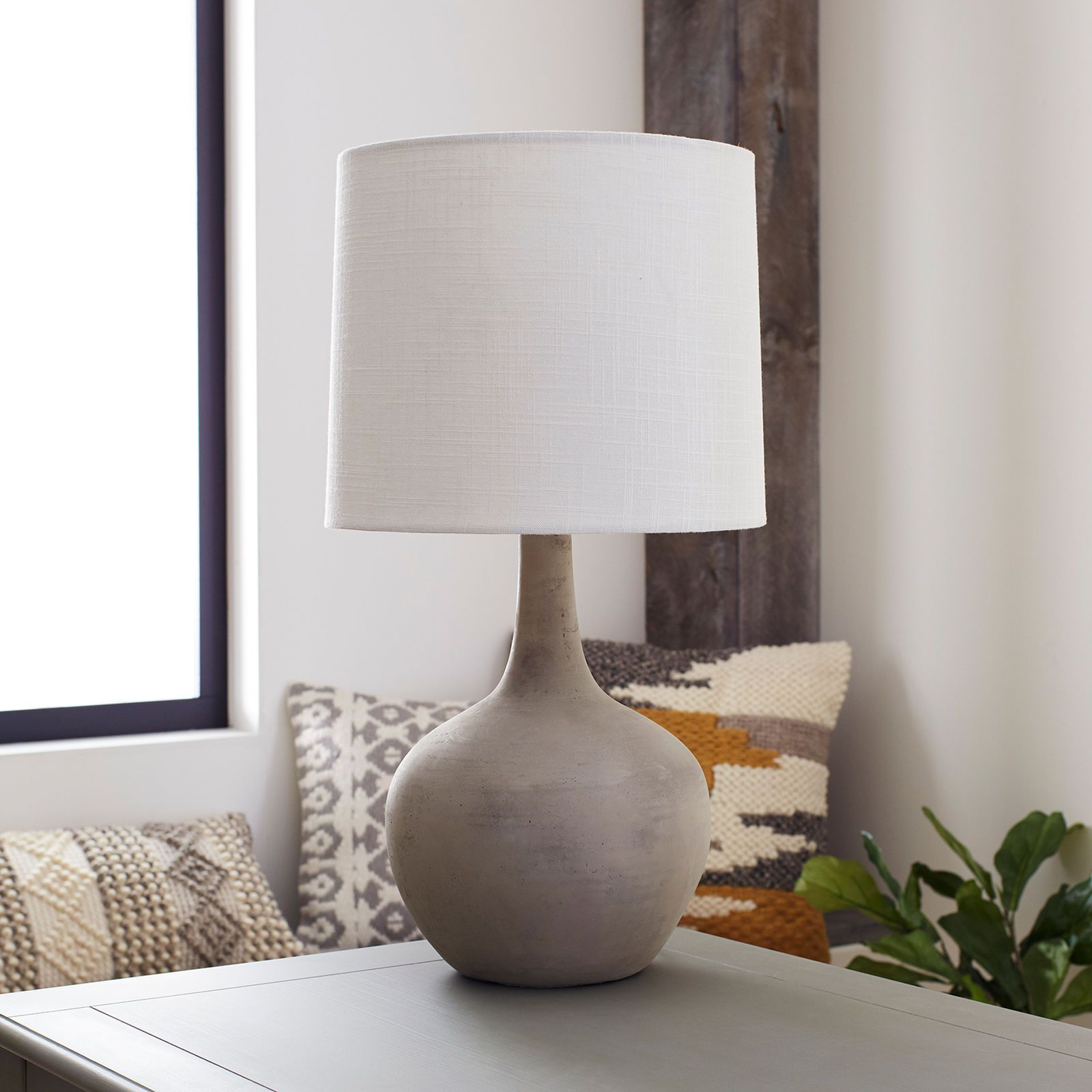 Magnolia Home Ash Large Cement Table Lamp Linzee Living inside size 1600 X 1600