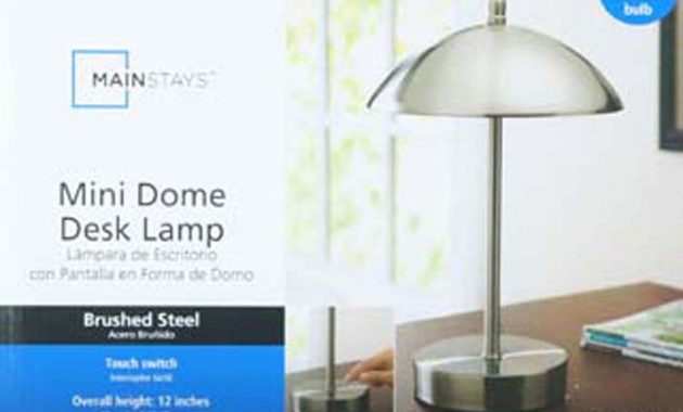 Mainstays Touch Control Mini Dome Lamp Brushed Steel Walmart pertaining to proportions 1100 X 723