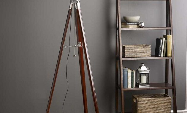 Mesmerizing Unique Tripod Floor Lamps Feature Brown Wooden Tripod within proportions 936 X 1134