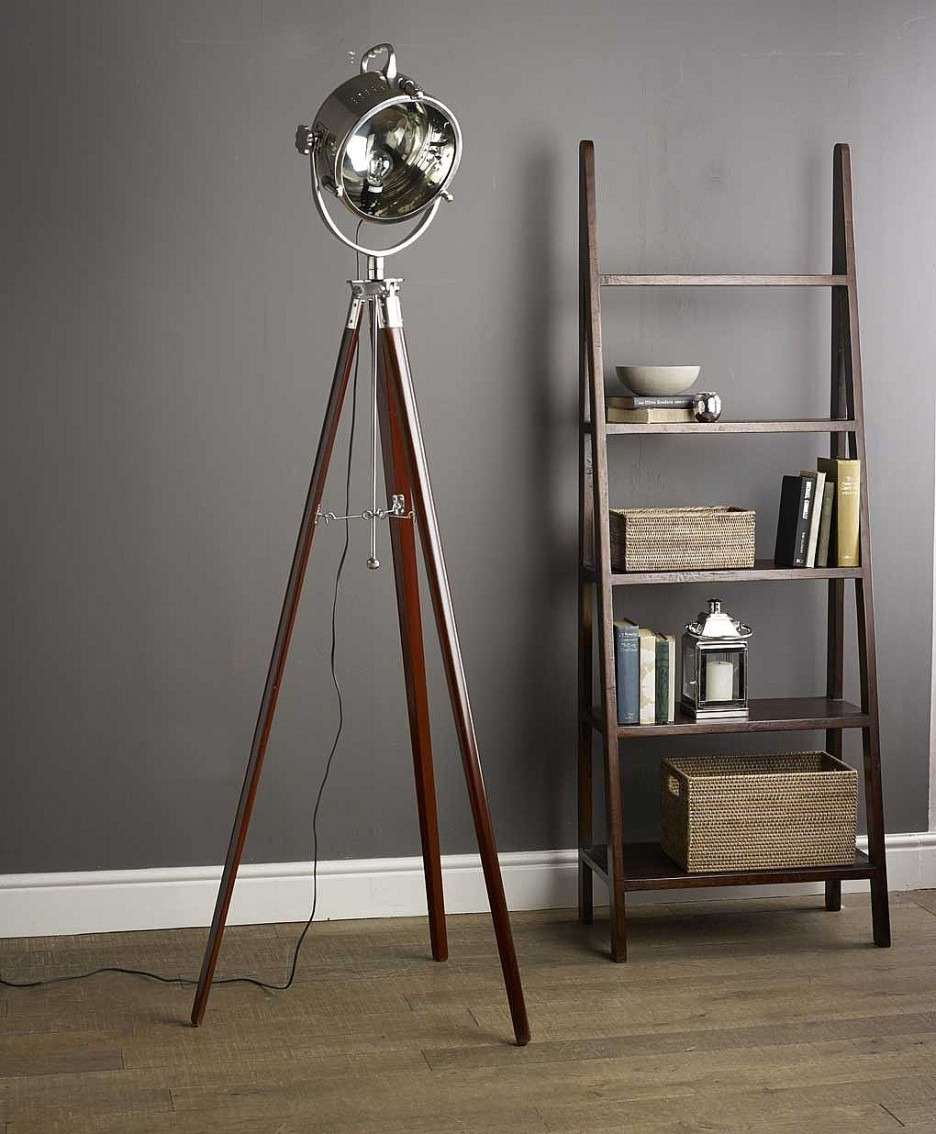 Mesmerizing Unique Tripod Floor Lamps Feature Brown Wooden Tripod within proportions 936 X 1134