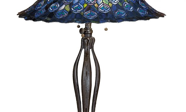 Meyda 28504 Tiffany Peacock Feather Table Lamp within proportions 1633 X 1800