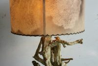 Mid Century Modern Driftwood Lamp With Original Air Brushed throughout size 1280 X 2033