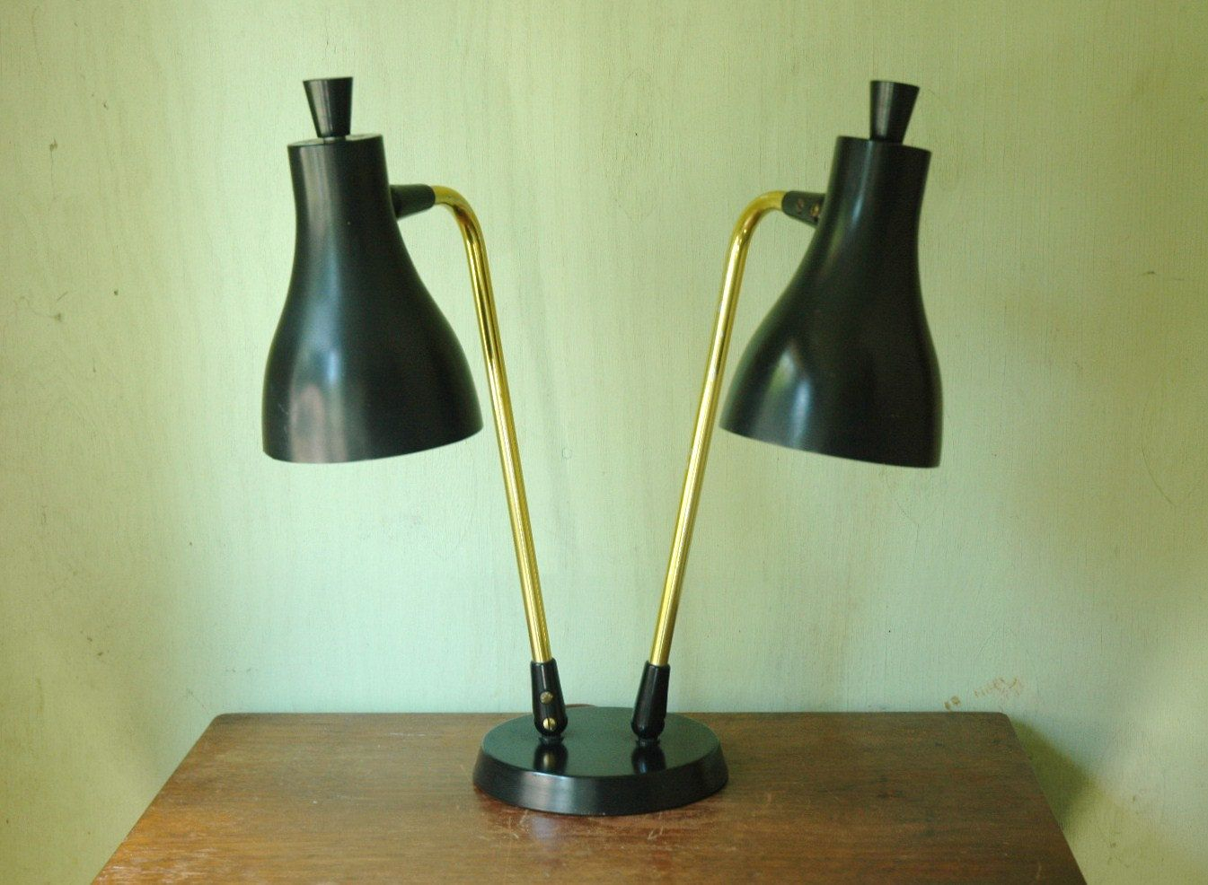 Mid Century Modern Lightolier Double Headed Desk Lamp Gerald within sizing 1345 X 986