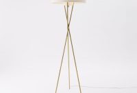 Mid Century Tripod Floor Lamp Antique Brass Sjour Et Contemporain within proportions 1200 X 1200