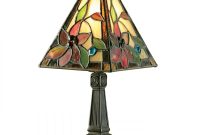 Mini Tiffany Table Lamp With Colourful Floral Stained Glass Shade for proportions 1000 X 1000